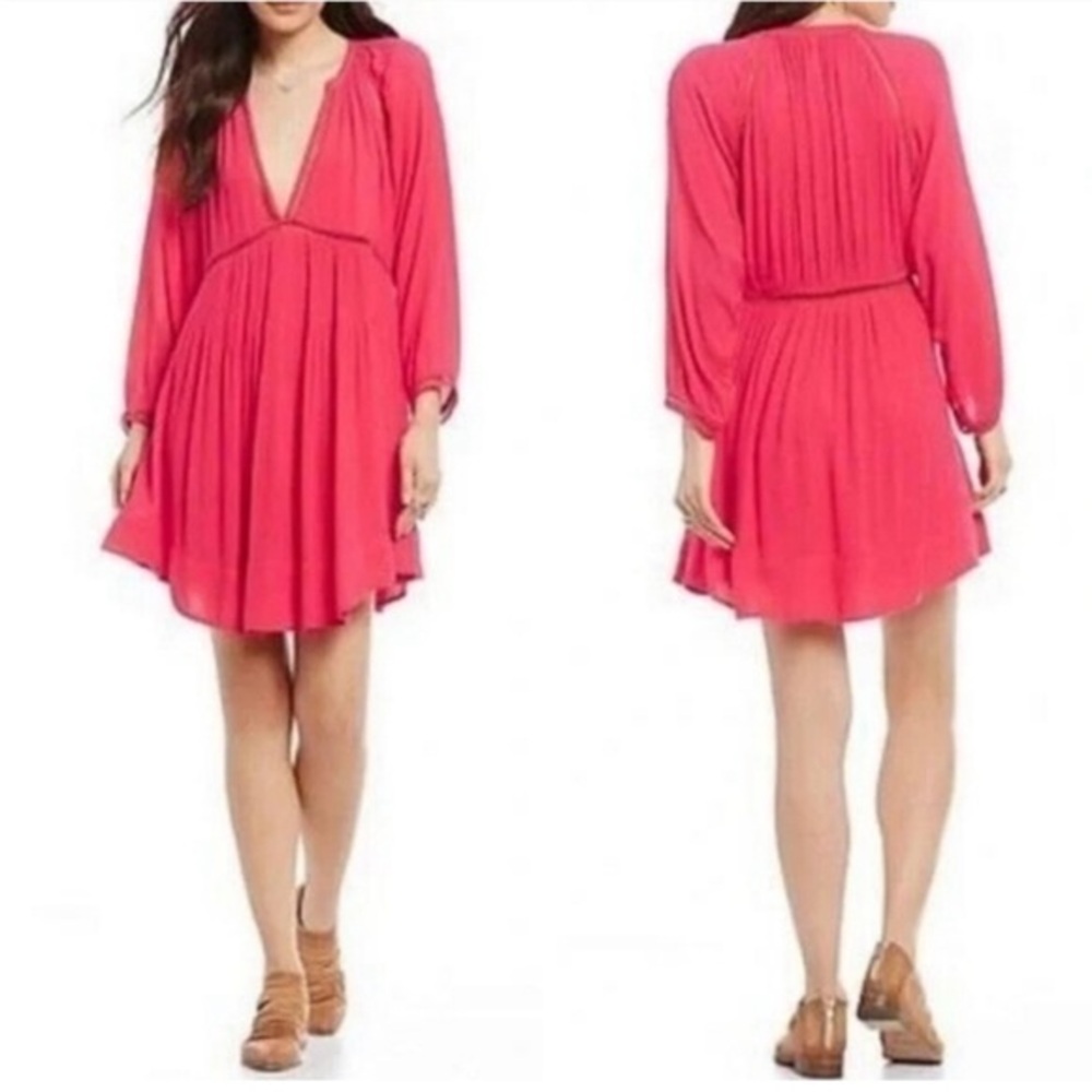 Free People Go Lightly lined gauze dress M